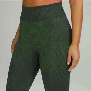 Lululemon Ebb to Train Super-High-Rise Tight - Pattern Mix Rainforest Green